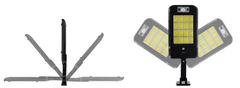 Malatec Solarna 240 LED COB cestna svetilka s PIR sezorjem gibanja hladno bela