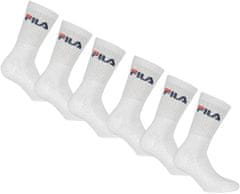 FILA nogavice F9505/6 6 pack, bela, 35/38