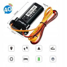 Farrot Farrot Farrot GPS SinoTrack ST-901L 4G + RELE BREZ NAROČNINE vozilo, 4G SIM kartico, za spremljanje avtomobilov in motorjev, za povezavo z avtomobilskim akumulatorjem