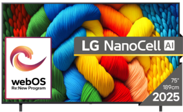 LG NANO80 AI TV, 190,5 cm, 4K (75NANO80A3B.AEU)