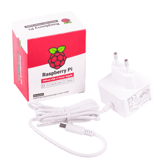 Raspberry Pi Raspberry Pi 4 USB-C Napajalnik 15.3W, 5.1V, EU, Beli