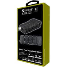 Sandberg Solarna baterija Powerbank 10.000 s 5 paneli, 20W (do odprodaje)