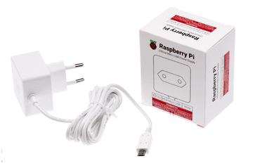 Raspberry Pi Raspberry Pi Micro USB Napajalnik 5,1V, 2,5A, EU, Beli