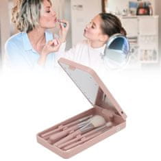 Bodybite Mini komplet čopičev z LED ogledalom | GLOBRISTIC Roza