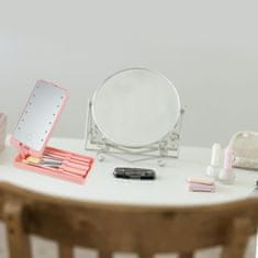 Bodybite Mini komplet čopičev z LED ogledalom | GLOBRISTIC Roza