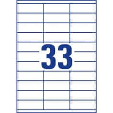 Etikete Sorex 70 x 25,4 mm, 100/1