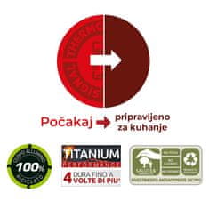 Lagostina Kozica Ri-genera Green 18cm Titanium / dvojni ročaj / indukcija / aluminij, prevleka proti prijemanju