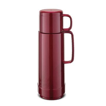Termo steklenica Shiny 1l / bordo / pvc, steklo