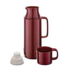 Termo steklenica Shiny 0,5l / bordo / pvc, steklo