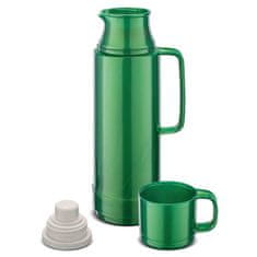 Termo steklenica Shiny 1l / zelena / pvc, steklo