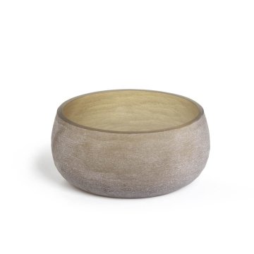 Evviva Okrasna vaza, skleda Satin h39,5cm / rjava / steklo