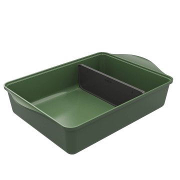 Pekač s separatorjem Incredible 39x26,5cm / zelen / aluminij