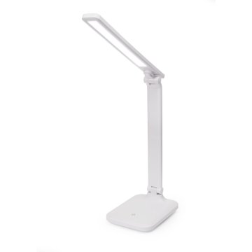 Platinet Namizna svetilka LED Remus 5W z možnostjo zatemnitve, upravljanje na dotik, vhod USB, bela