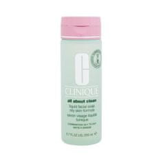 Clinique All About Clean Liquid Facial Soap Oily Skin Formula 200 ml tekoče čistilno milo za mešano in mastno kožo za ženske