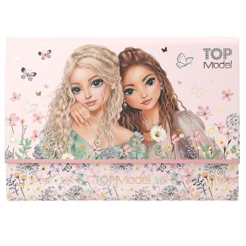 Top Model Dopisní sada v pořadači Summer Feeling June &, June + Hayden, s květinami