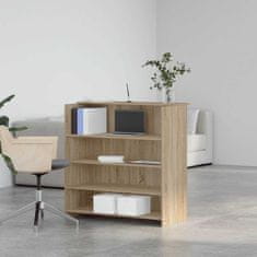 Vidaxl Sprejemna miza sonoma hrast 100x50x103,5 cm inženirski les