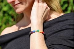 Zapestnica iz perlic iz mineralnih kamnov MINK89/17