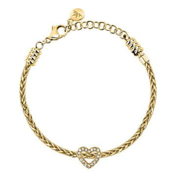 Morellato Elegantna pozlačena zapestnica s srcem Drops SCZ1394