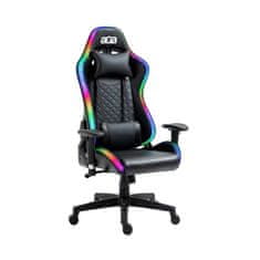 Aga Igralni stol z RGB osvetlitvijo Črna
