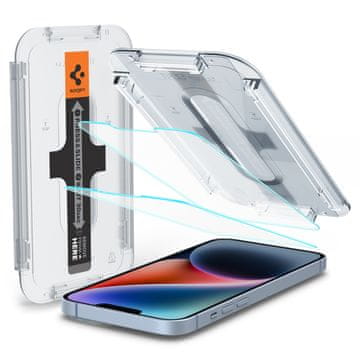 Spigen EZ Fit zaščitno steklo, za iPhone 16e/14/13/13 Pro