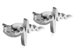 Troli Pravi jekleni uhani Srčni utrip