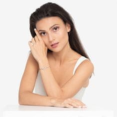 Guess Elegantna jeklena zapestnica Circle Lights JUBB03162JWRH (Dimenzije 14,5 - 18,5 cm)
