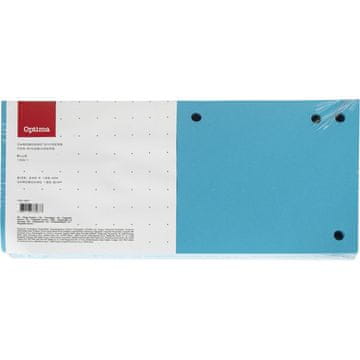 Optima Pregradni karton Optima 240x105mm sort. 100/1
