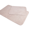 Priresa Kopalniške preproge, 100% Bombaž, Vpojna podloga (60 x 100 + 50 x 60 cm) | BRAIDBEIGE