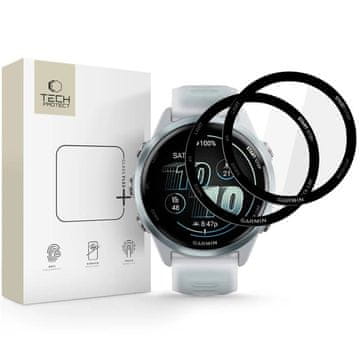 Tech-protect Glass Flex 2x zaščitno steklo za Garmin Forerunner 570 (42mm), črna