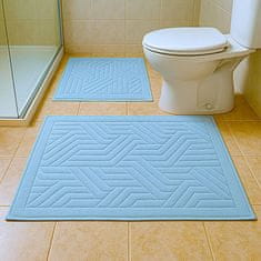 Priresa Kopalniška preproga, Nedrseča podloga, 100% Bombaž, Vpojna podloga (60 x 100 + 50 x 60 cm) | BRAIDBLUE