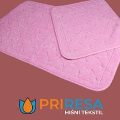 Priresa Kopalniška preproga, Nedrseča podloga, 100% Bombaž, Vpojna podloga (60 x 100 + 50 x 60 cm) | MANOLIAROSE