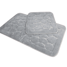 Priresa Kopalniška preproga, Nedrseča podloga, 100% Bombaž, Vpojna podloga (60 x 100 + 50 x 60 cm) | STONEGRAY