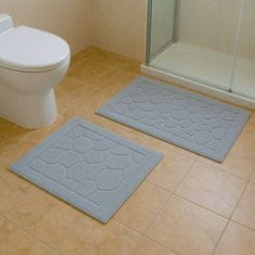 Priresa Kopalniška preproga, Nedrseča podloga, 100% Bombaž, Vpojna podloga (60 x 100 + 50 x 60 cm) | STONEGRAY