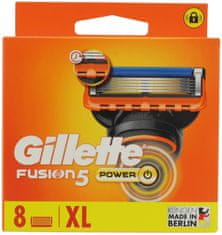 Gillette Britvice za britje Gillette Fusion Power nadomestna rezila, 8 kosov