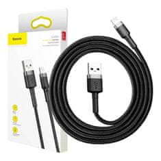 BASEUS Kabel Lightning USB Baseus Cafule 1,5A 2m (sivo-črn)