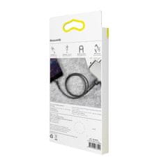 BASEUS Kabel Lightning USB Baseus Cafule 2,4A 0,5 m (sivo-črn)