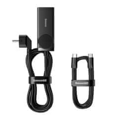 BASEUS Mrežni polnilnik / napajalni trak Baseus GaN3 Pro 2x USB + 2xUSB-C + AC, 100 W (črn)