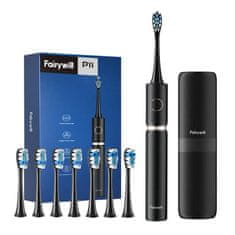 FairyWill Sonic zobna ščetka s kompletom konic in etui FairyWill FW-P11 (Črna)