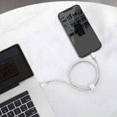 BASEUS USB-C kabel za Lightning Baseus High Density Braided, 20 W, PD, 2 m (bel)
