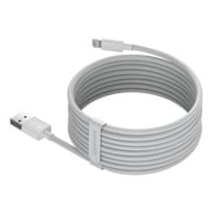 BASEUS USB kabel za Lightning Baseus Simple Wisdom, 2,4 A, 1,5 m (bel) 2 kos.
