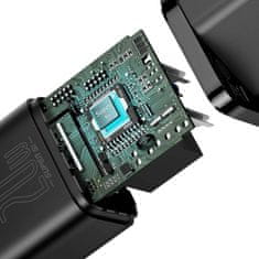 BASEUS Baseus Super Si Quick Charger 1C 20W omrežni polnilnik z USB-C na Lightning 1 m kablom (črn)