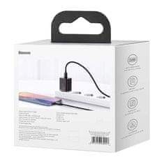 BASEUS Baseus Super Si Quick Charger 1C 20W omrežni polnilnik z USB-C na Lightning 1 m kablom (črn)