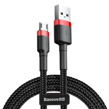 BASEUS USB kabel za Micro USB Baseus Cafule 1,5 A 2 m (rdeče-črn)