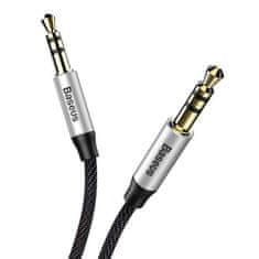 BASEUS 3,5 mm mini jack avdio kabel AUX Baseus Yiven 1 m (črno-srebrna)