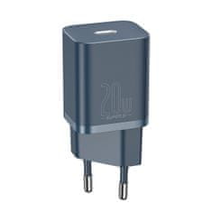 BASEUS Baseus Super Si Quick Charger 1C 20W omrežni polnilnik z USB-C na Lightning 1 m kablom (modra)
