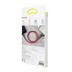 BASEUS Kabel Lightning USB Baseus Cafule 2,4A 0,5 m (rdeč)