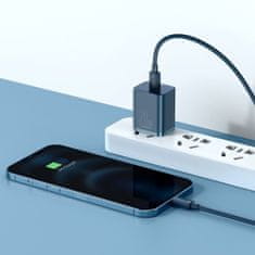 BASEUS Baseus Super Si Quick Charger 1C 20W omrežni polnilnik z USB-C na Lightning 1 m kablom (modra)