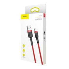 BASEUS Kabel Lightning USB Baseus Cafule 2,4A 0,5 m (rdeč)