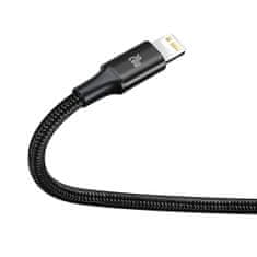 BASEUS USB kabel 3v1 Baseus Rapid Series, mikro USB / Lightning / USB-C, 20 W, 1,5 m (črn)