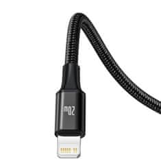 BASEUS USB kabel 3v1 Baseus Rapid Series, mikro USB / Lightning / USB-C, 20 W, 1,5 m (črn)